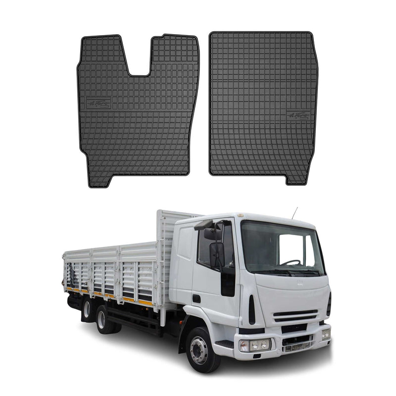 Tapis de Sol pour Iveco Eurocargo 160 2002-2008 Noir Caoutchouc