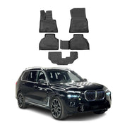 OMAC 3D Tapis de sol pour BMW X7 G07 2019-2026 7Places en caoutchouc Noir