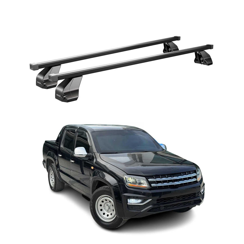 Barres Transversales Menabo pour VW Amarok 2010-2016 Noir