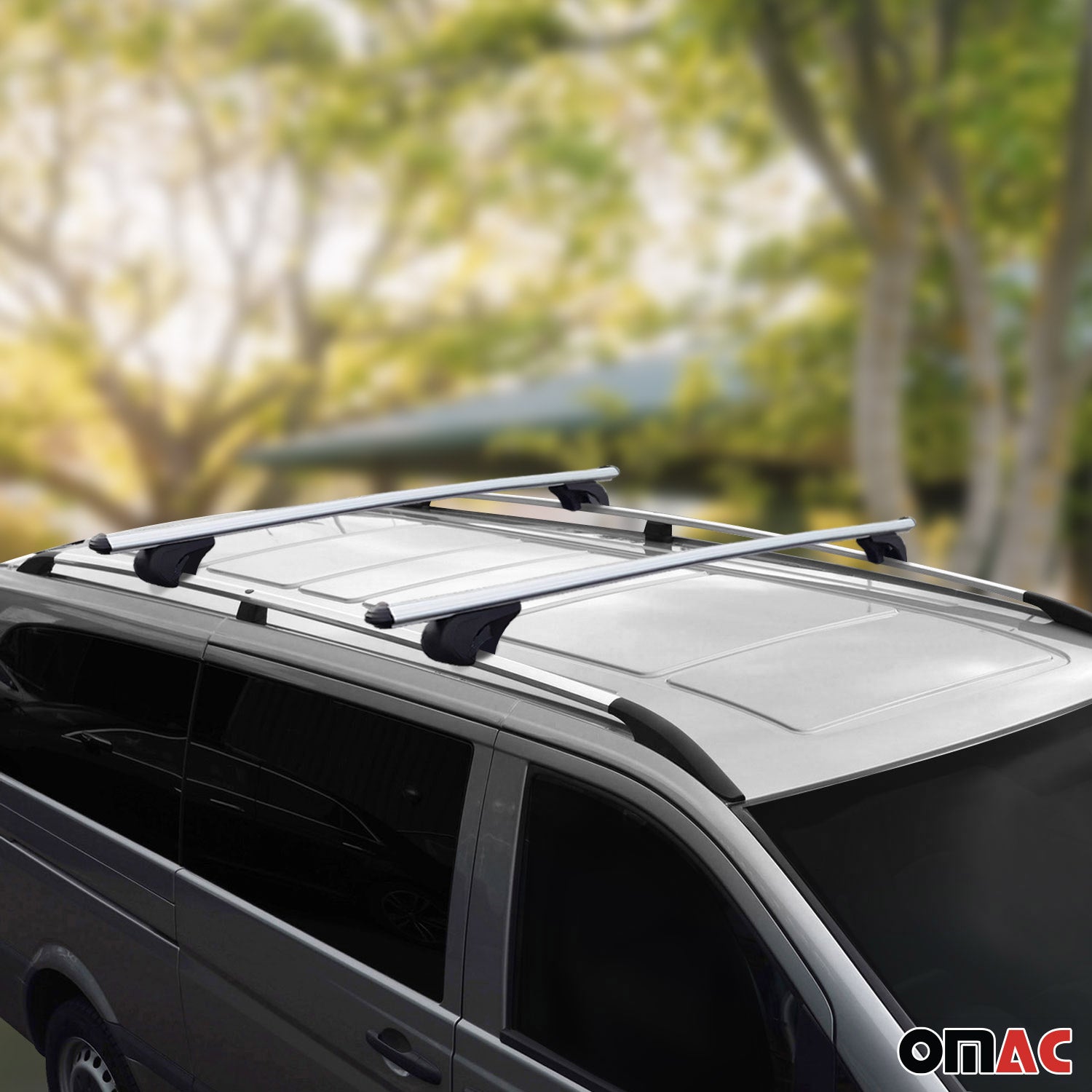 Kit Barres de toit pour VW Caddy 5 2020-2026 Alu Gris L1 Empattement Court 4x