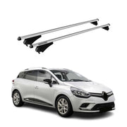 Tiger Barres De Toit Transversales pour Renault Clio Grand Tourer 2013-2019 Gris