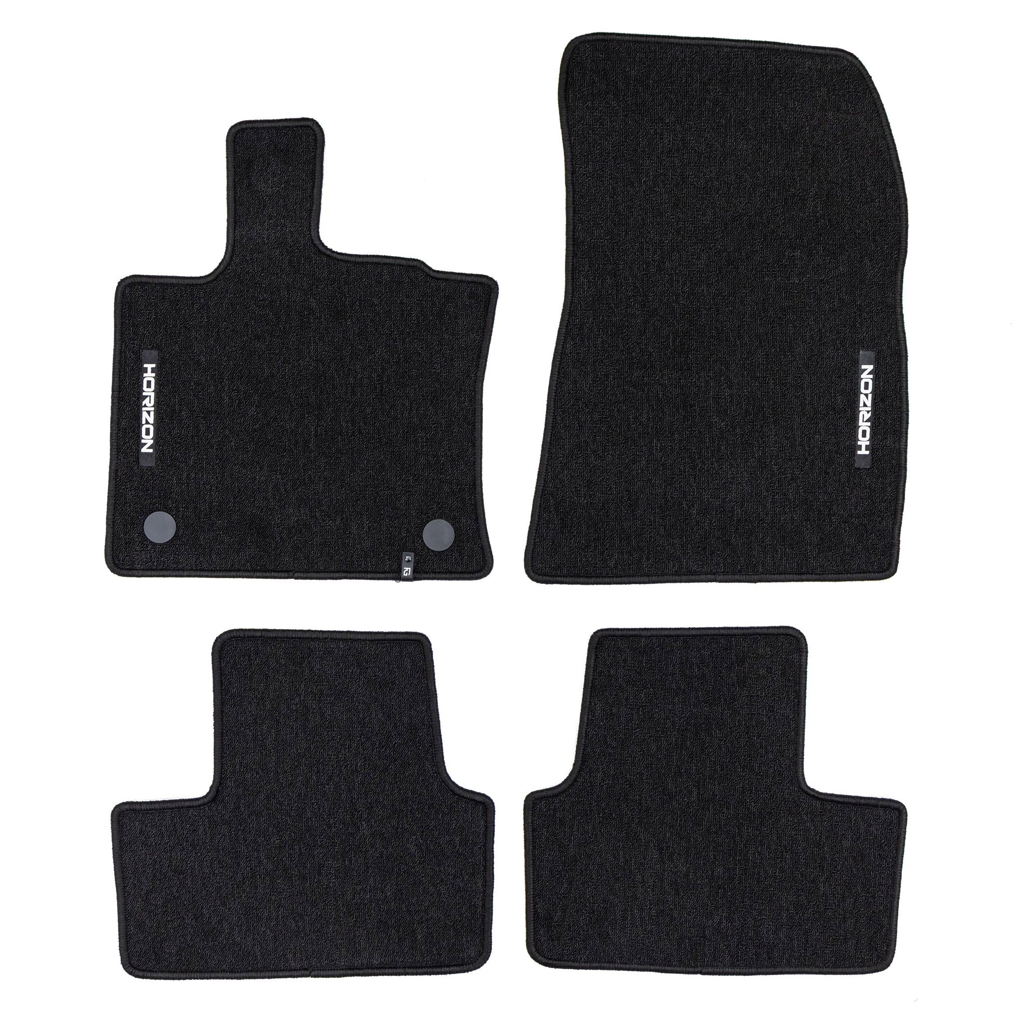 Tapis de Sol de Voiture pour Renault Captur II 2019-2026 Velours Noir 4Pcs
