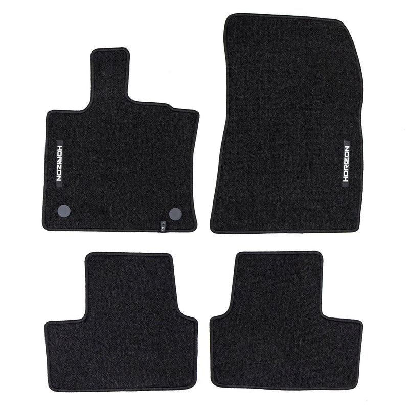 Tapis de Sol de Voiture pour Renault Captur II 2019-2025 Velours Noir 4Pcs