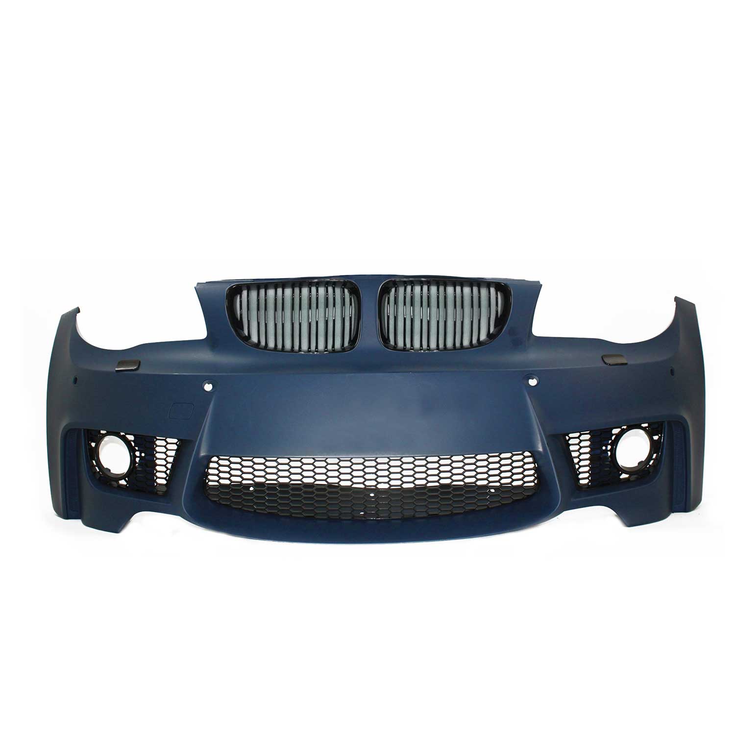 Pare-chocs avant pour BMW Series 1 E81/E82/E87/E88 2004-2013 Plastique Noir 1x