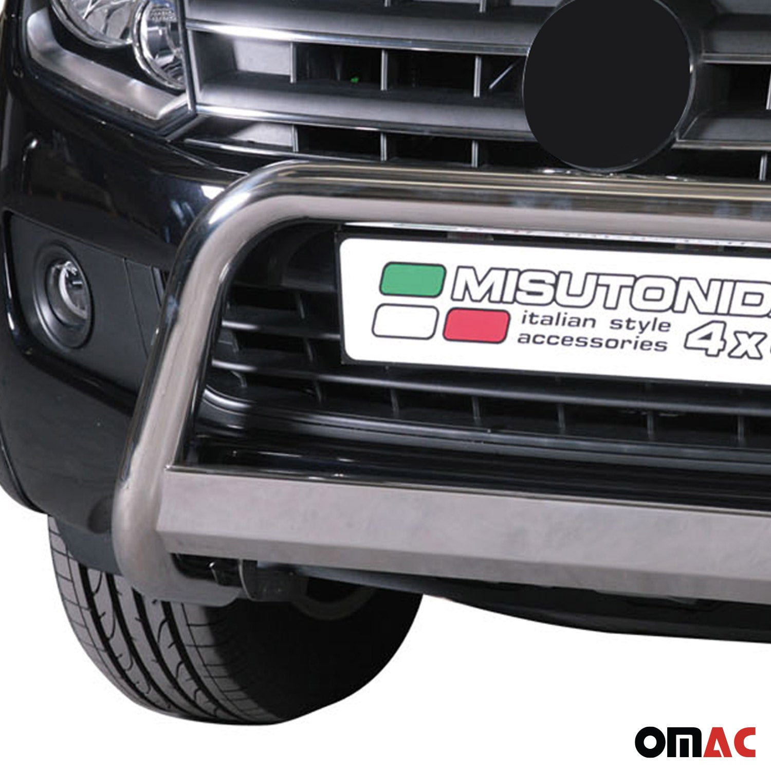 Pare-buffle Avant pour VW Amarok Highline 2016-2020 63mm Acier Inoxydable Argent