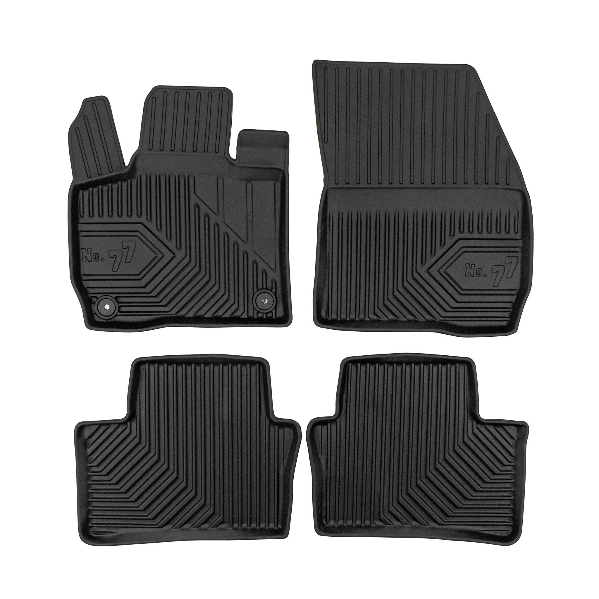 Tapis de Sol de Voiture pour Opel Astra Electric 2021-2026 TPE Durable Noir 4Pcs
