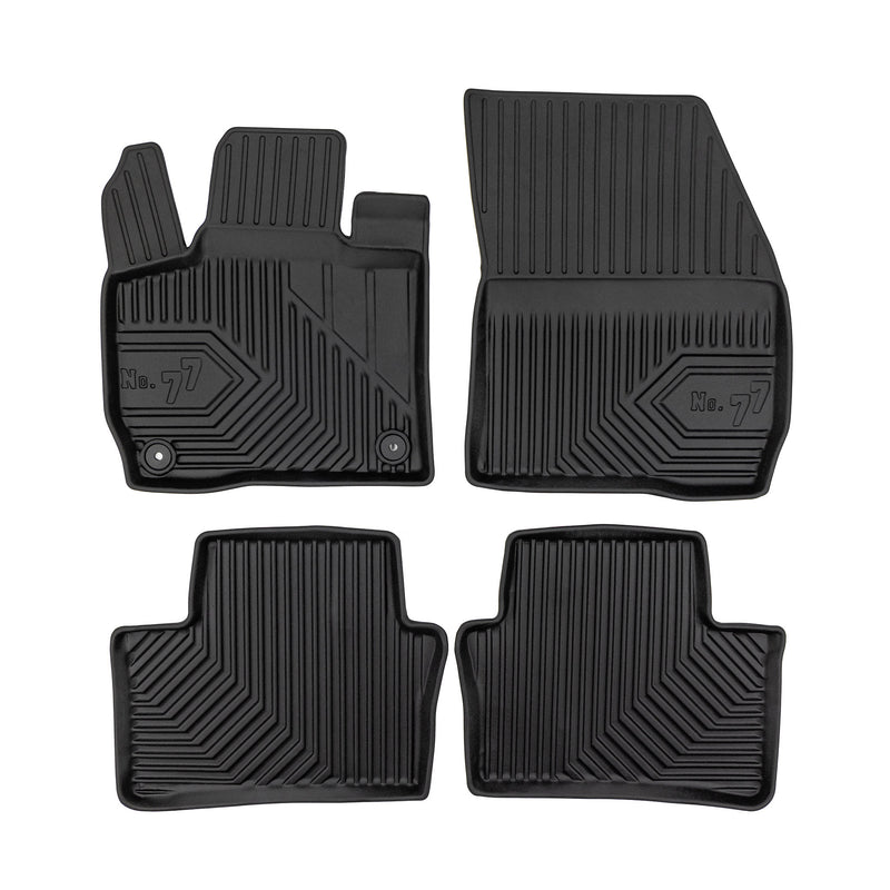 Tapis de Sol de Voiture pour Opel Astra Electric 2022-2025 TPE Durable Noir 4Pcs