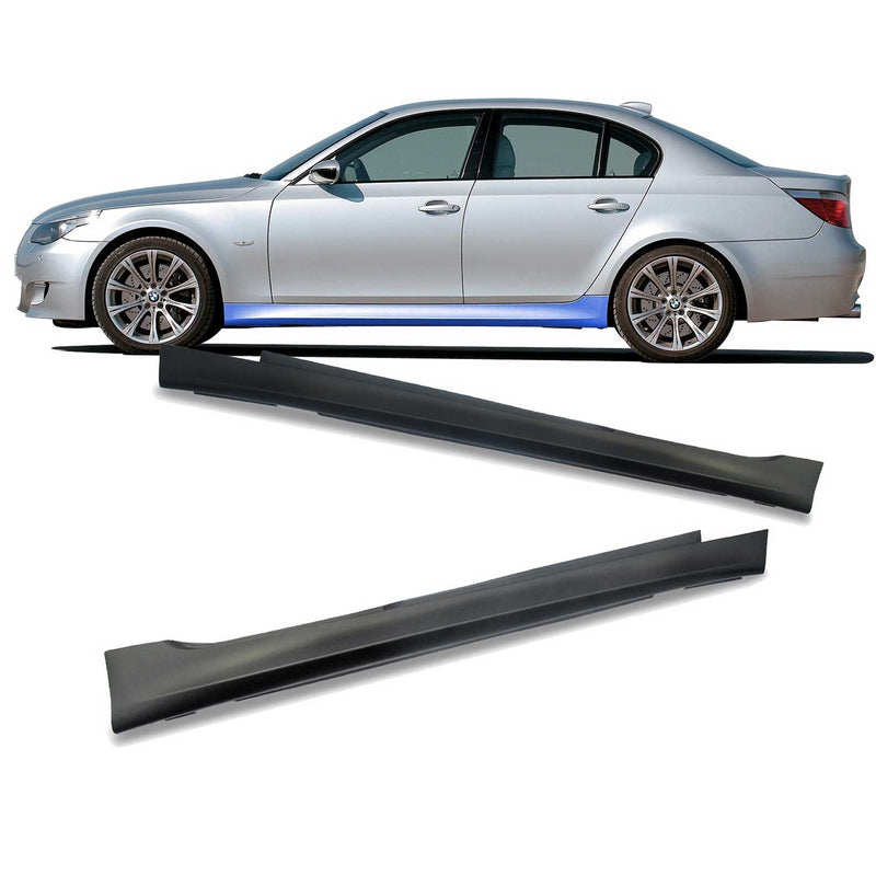 Bas de caisse jupe latéral pour BMW 5 Series E60/ E61 2003-2010 Plastique PP 2x