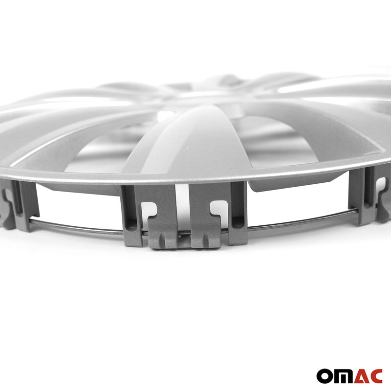 Jeu Enjoliveurs de Roue pour Citroen C5 Aircross 16 Pouces 4 Piéces Argenté