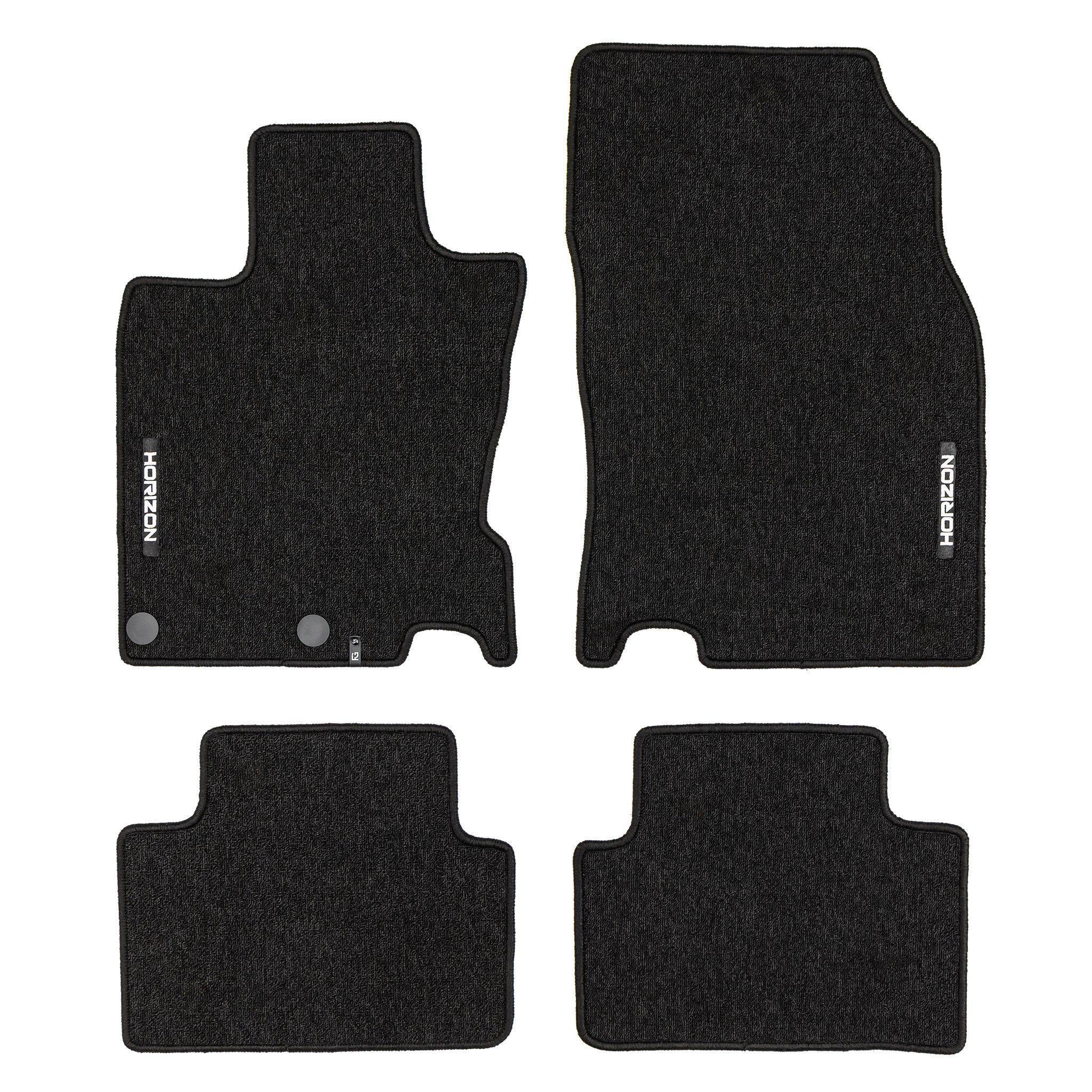 Tapis de Sol de Voiture pour Nissan Qashqai II 2013-2021 Velours Noir 4Pcs