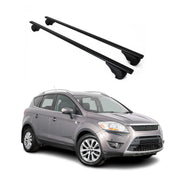 Barres De Toit Transversales Pour Ford Kuga I 2008-2012 2pcs Noir en Métal