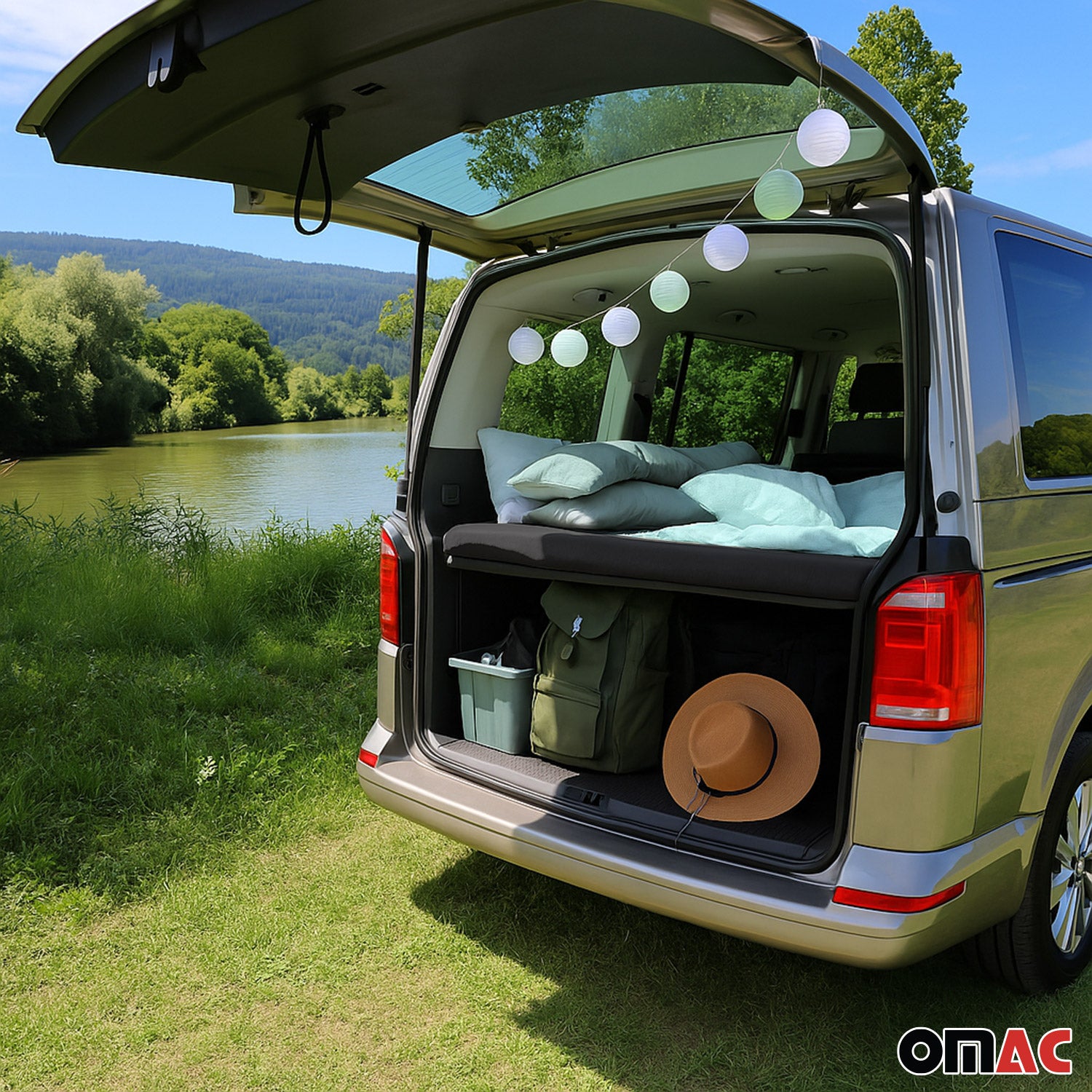 Matelas pliant pour VW T4 T5 T6 California Matelas Noir 194x114