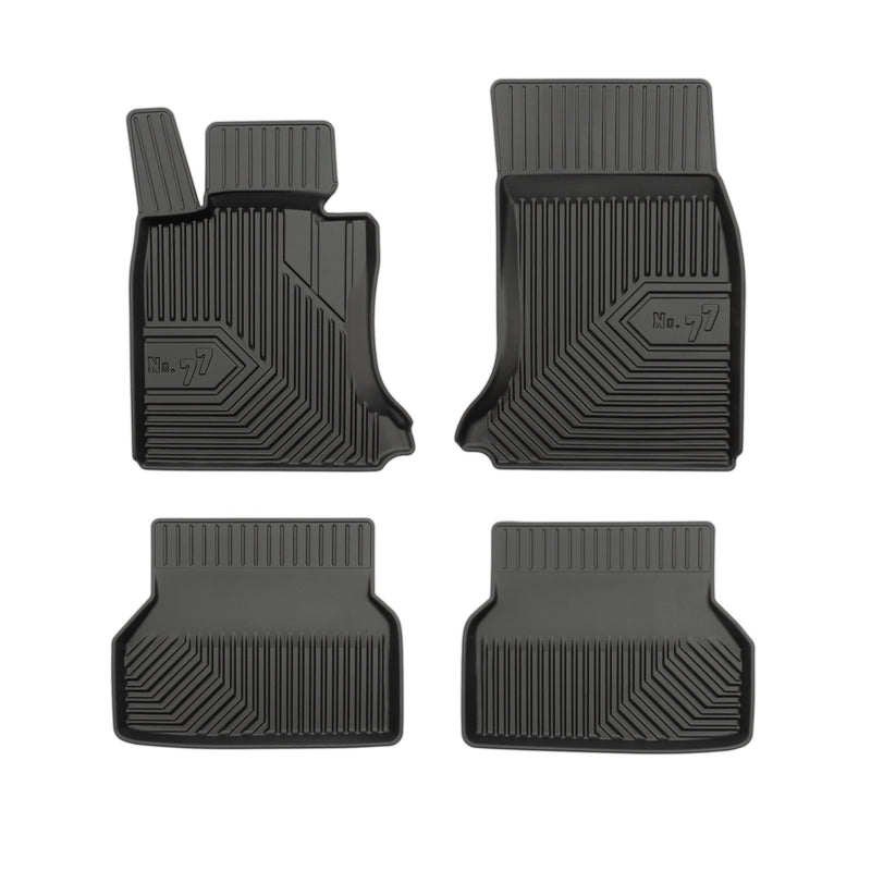 Tapis de Sol de Voiture pour BMW Série 5 E60 E61 2003-2010 TPE Durable Noir 4Pcs