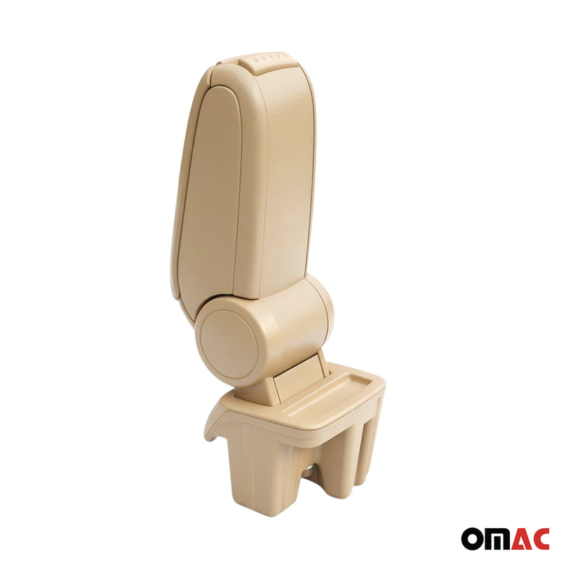 Accoudoir pour Ford Focus Facelift 2014-2018 Vinyl Abs Beige simili-cuir