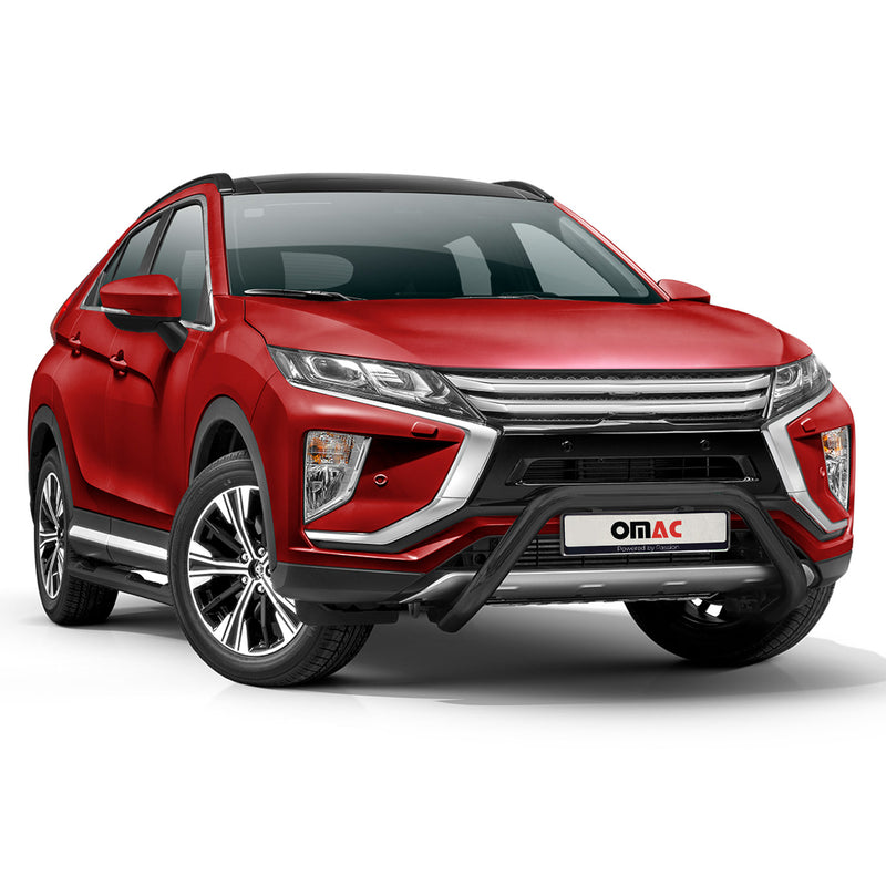 Pare-Buffle Avant Pour Mitsubishi Eclipse Cross 2017-2024 Acier Noir