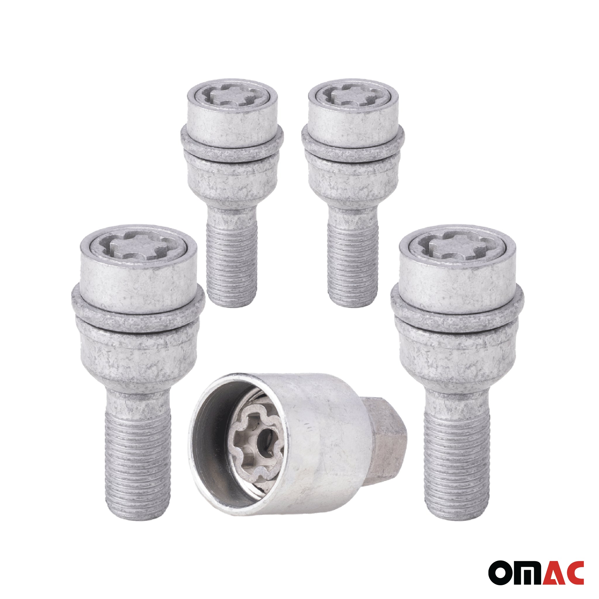Vis de roue antivol pour Audi Q7 2006-2015 Acier Gris lot de 4 M14X1,5