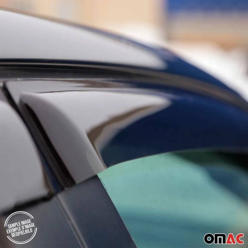 Déflecteurs de vent et de pluie pour MERCEDES GLE 2015-2018 Acrylique Noir 4 pcs