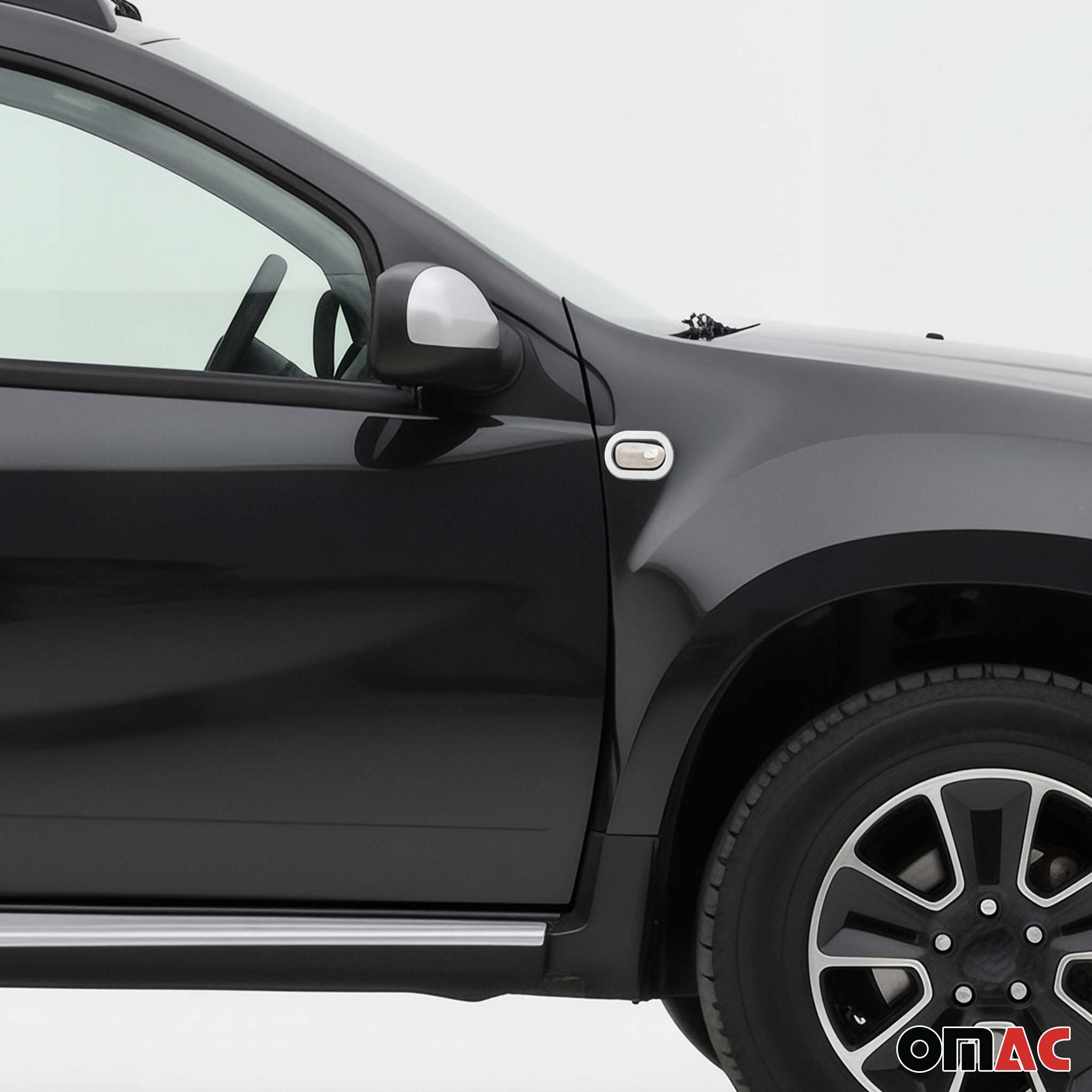 Cadre de clignotant Latéral pour Dacia Lodgy 2013-2021 en acier inox Chromé