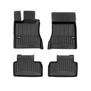 OMAC Tapis de sol caoutchouc pour Mercedes Classe S Court 1998-2005 Noir Premium