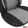 Housse de siège Auto pour VW T6 T6.1 Transporter 2015-2024 1 place noir-gris