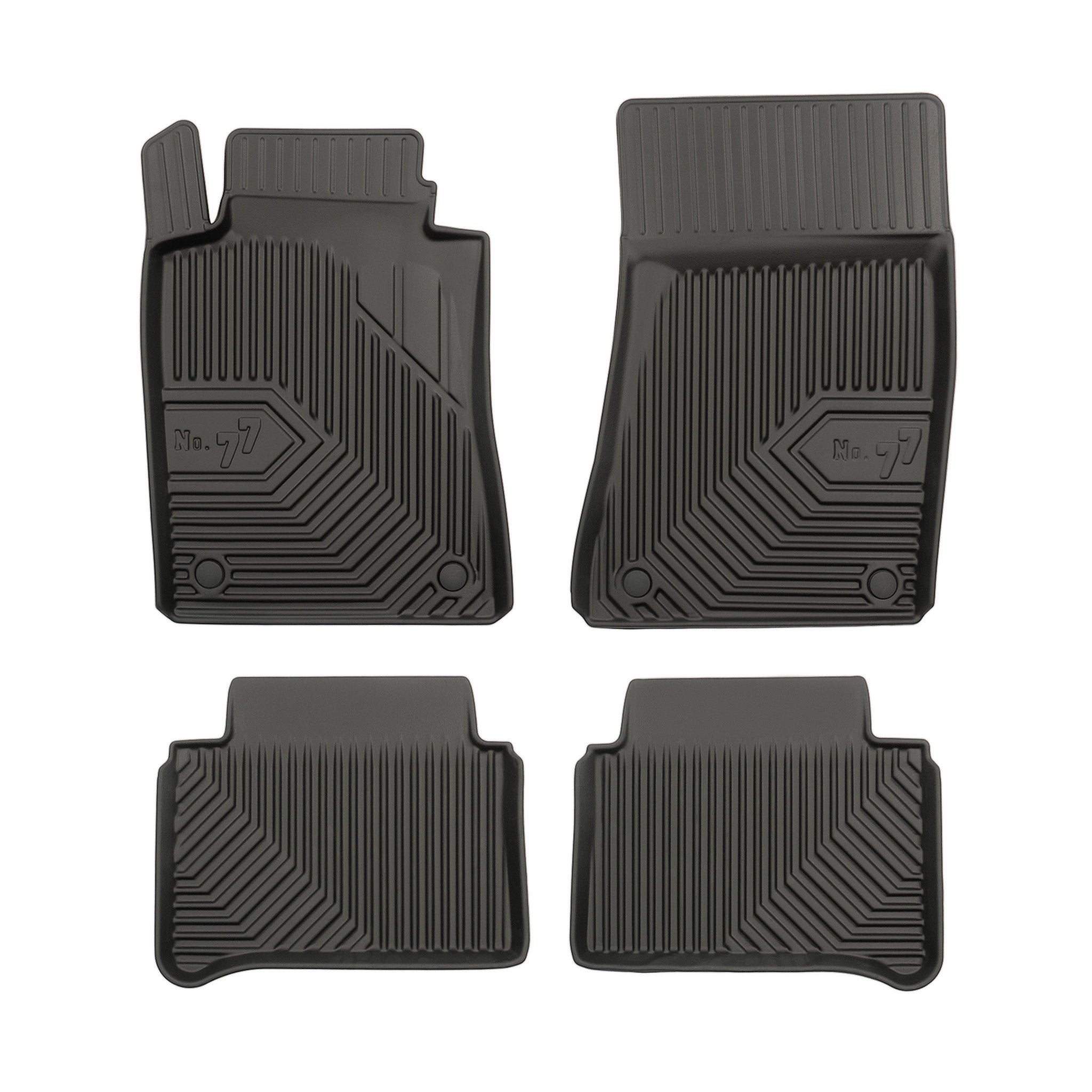 Tapis de sol pour Mercedes-Benz CLS C219 2004-2010 sauf 4Matic TPE Noir 4Pcs