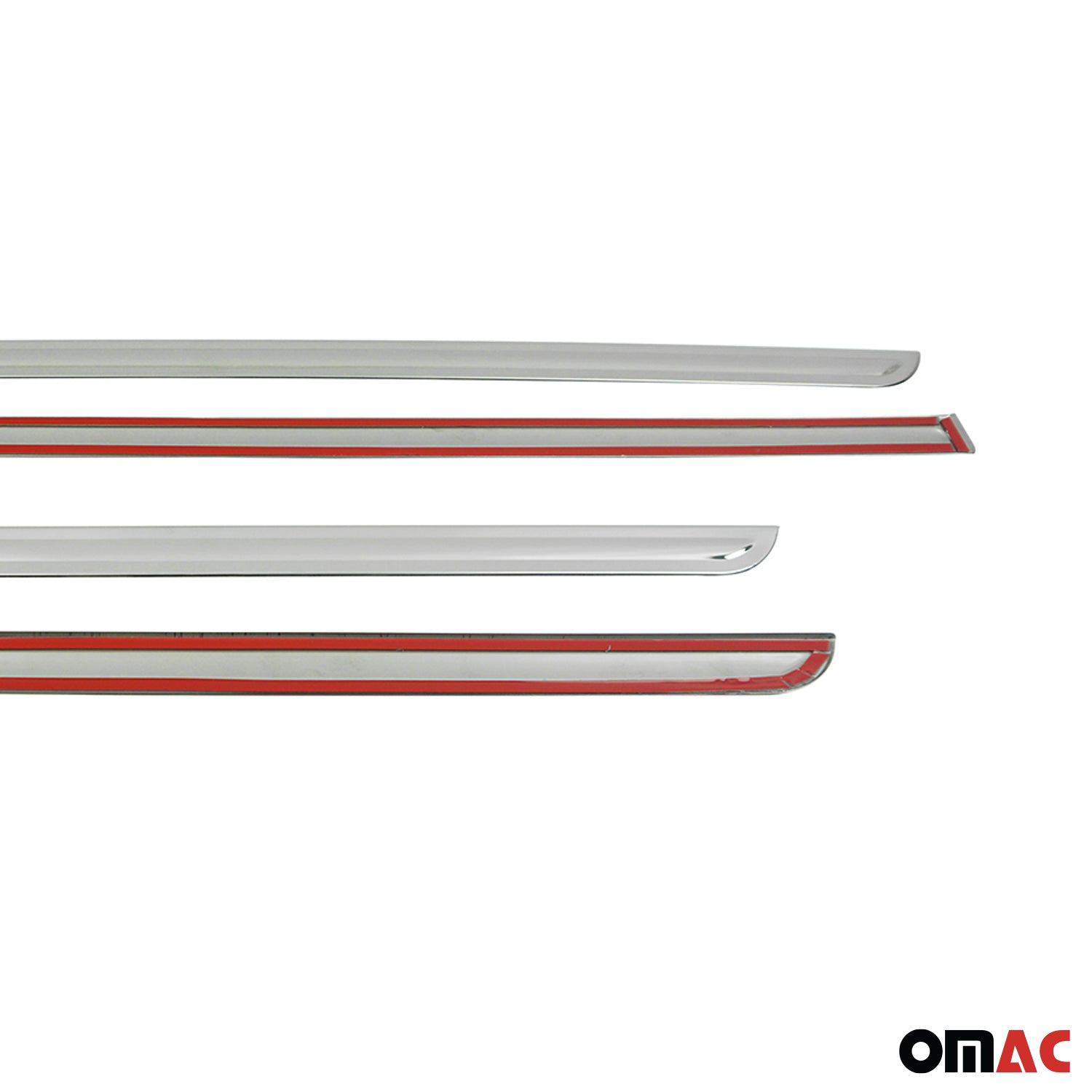 Garniture Baguette de porte latérale pour Opel Mokka X 2016-2020 chromé 4Pcs