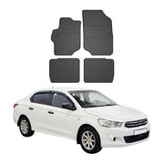 Tapis de Sol pour Citroen C-Elysee 2012-2020 Caoutchouc Noir