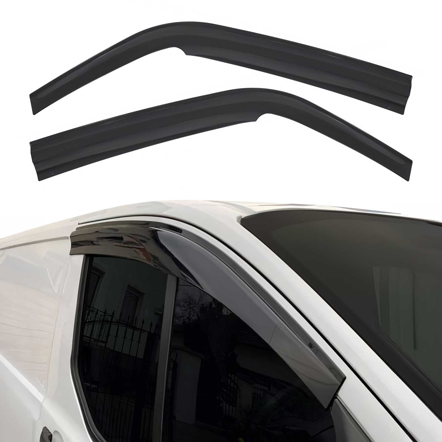 Déflecteurs De Vent Pluie D'air pour Renault Master III 2010-2020 en Acryl noir