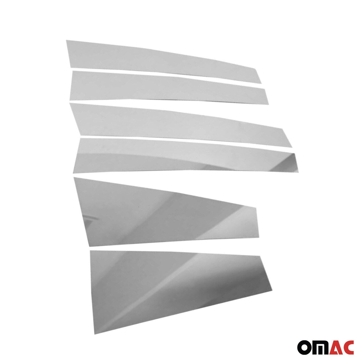 Couverture Garniture de pilier B pour Jeep Compass 2016-2025 en acier inox 6Pcs