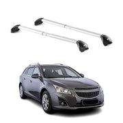 Barres de toit pour Chevrolet Cruze Wagon 2012-2016 5P Gris Argenté 2 pièces ABE