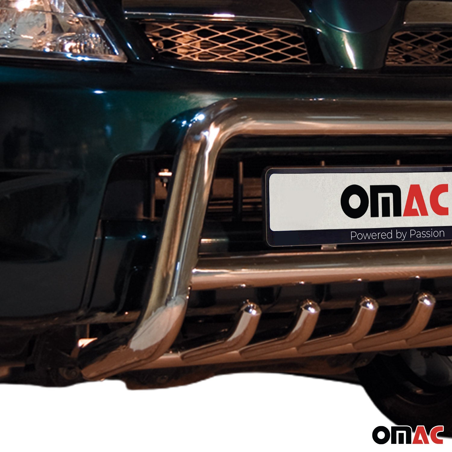 Pare-Buffle Avant Pour Toyota Hilux 2005-2015 Acier Inox Argent