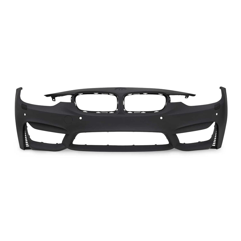 Pare-choc Bumper + Lave-phares pour BMW Series 3 F30 2011-2019 Plastique noir 1x