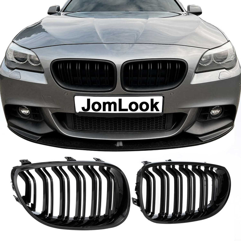 Calandre JOM Pare-chocs avant pour BMW Series 5 E60 Berline 2003-2010 ABS Noir