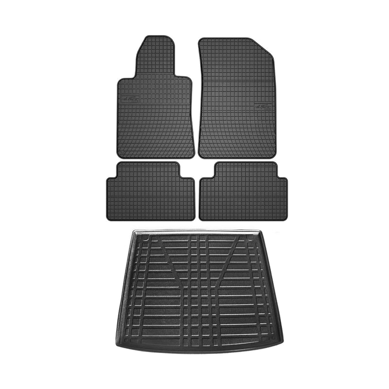 Kit Tapis de sol et coffre pour Peugeot 508 Estate 2010-2018 TPE Noir