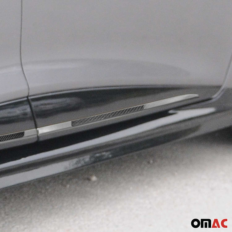 Garniture Baguette de porte latérale pour Renault Clio 2012-2019 acier inox 4x