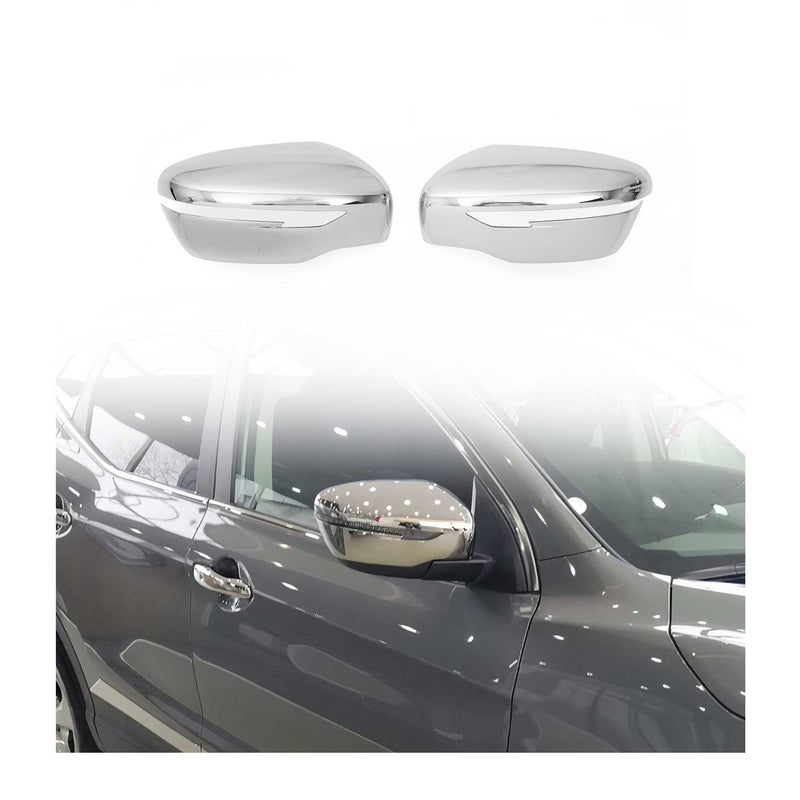 Coques de Rétroviseurs pour Nissan Juke FL 2014-2019 2x Plastique ABS Chromé