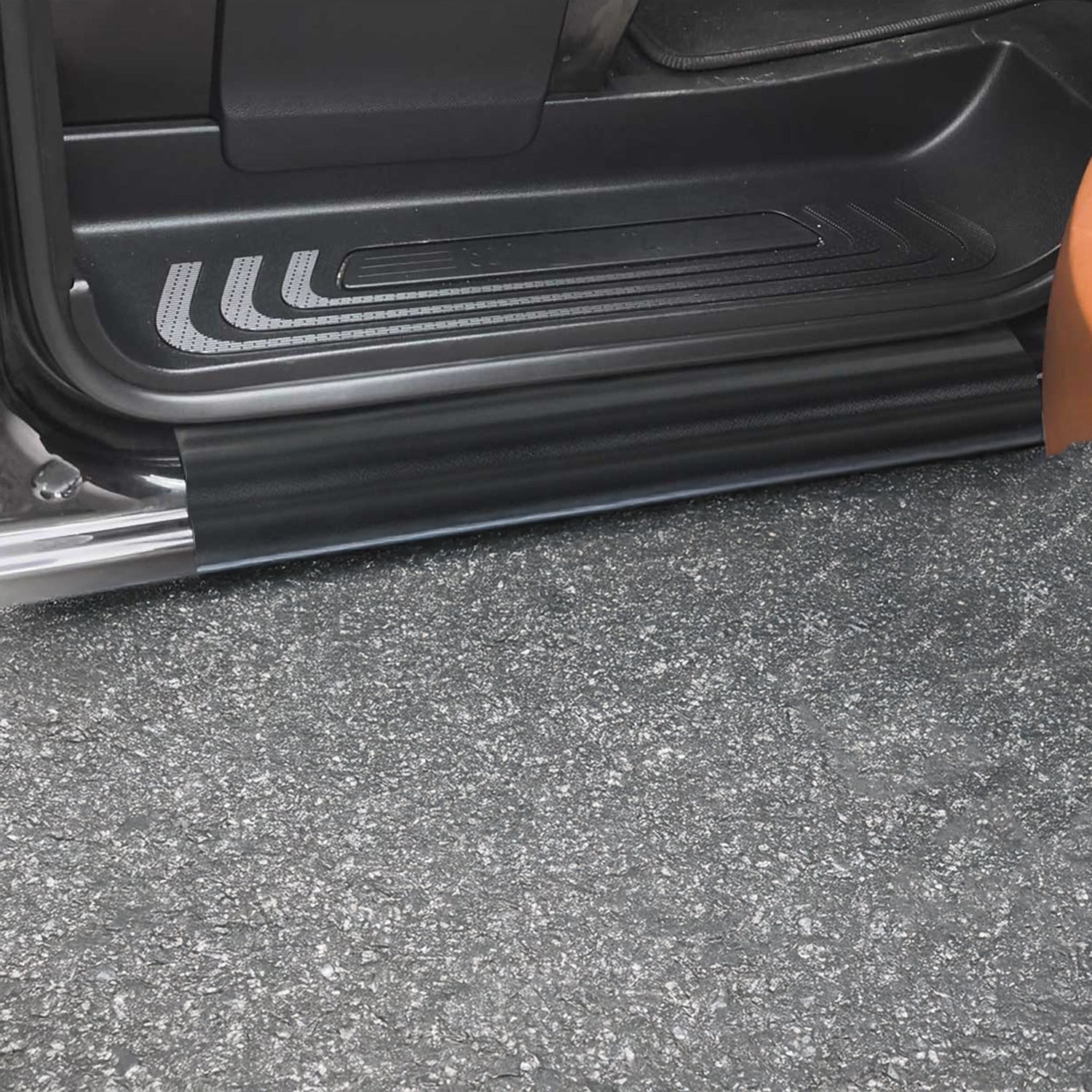 Couverture de Seuil de porte pour Mercedes Vito W639 2003-2014 TPE Noir 2x