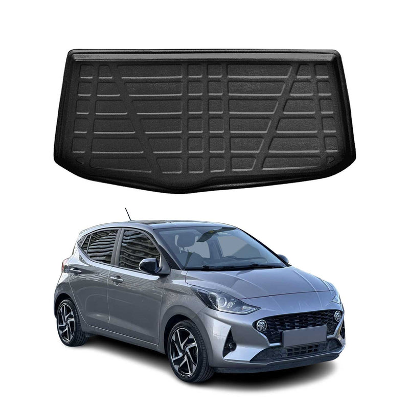 Tapis de Coffre pour Hyundai i10 AC3 2021-2025 HB en TPE Noir