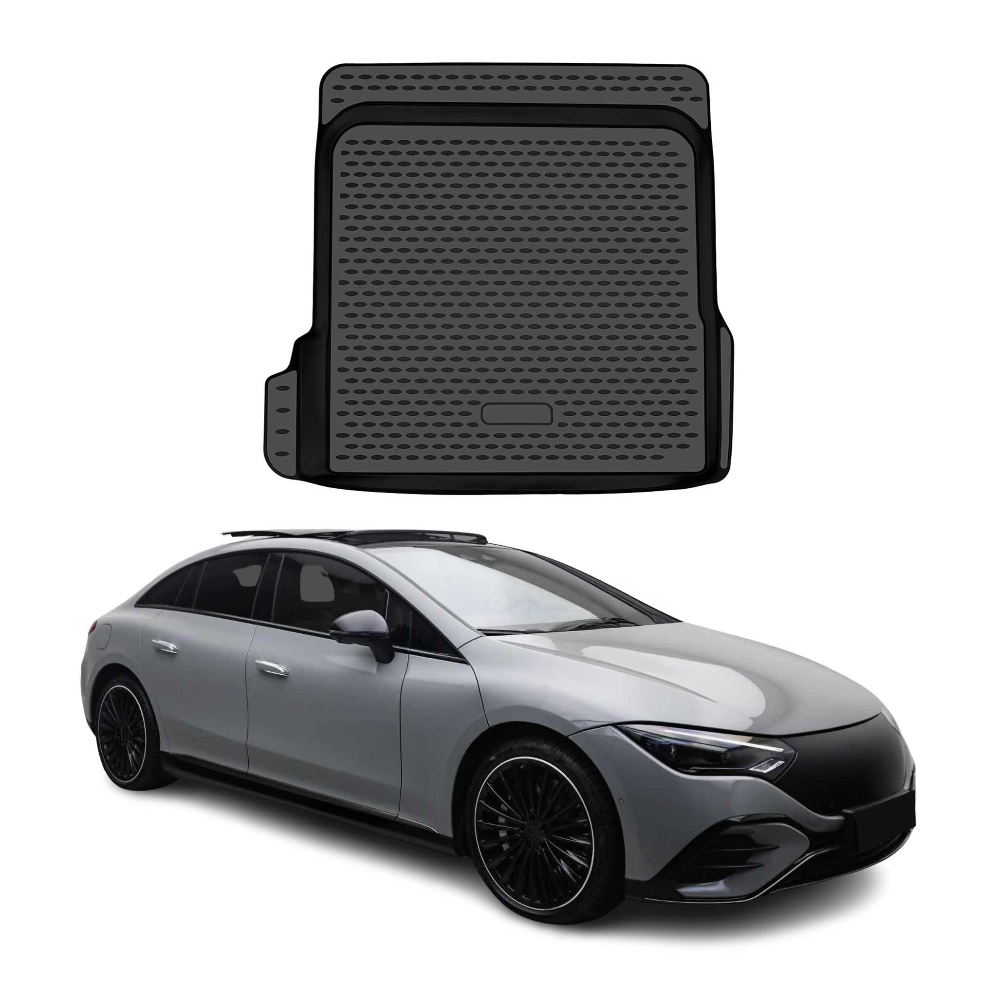 OMAC Tapis de coffre pour Mercedes EQE V295 2023-2026 en caoutchouc TPE