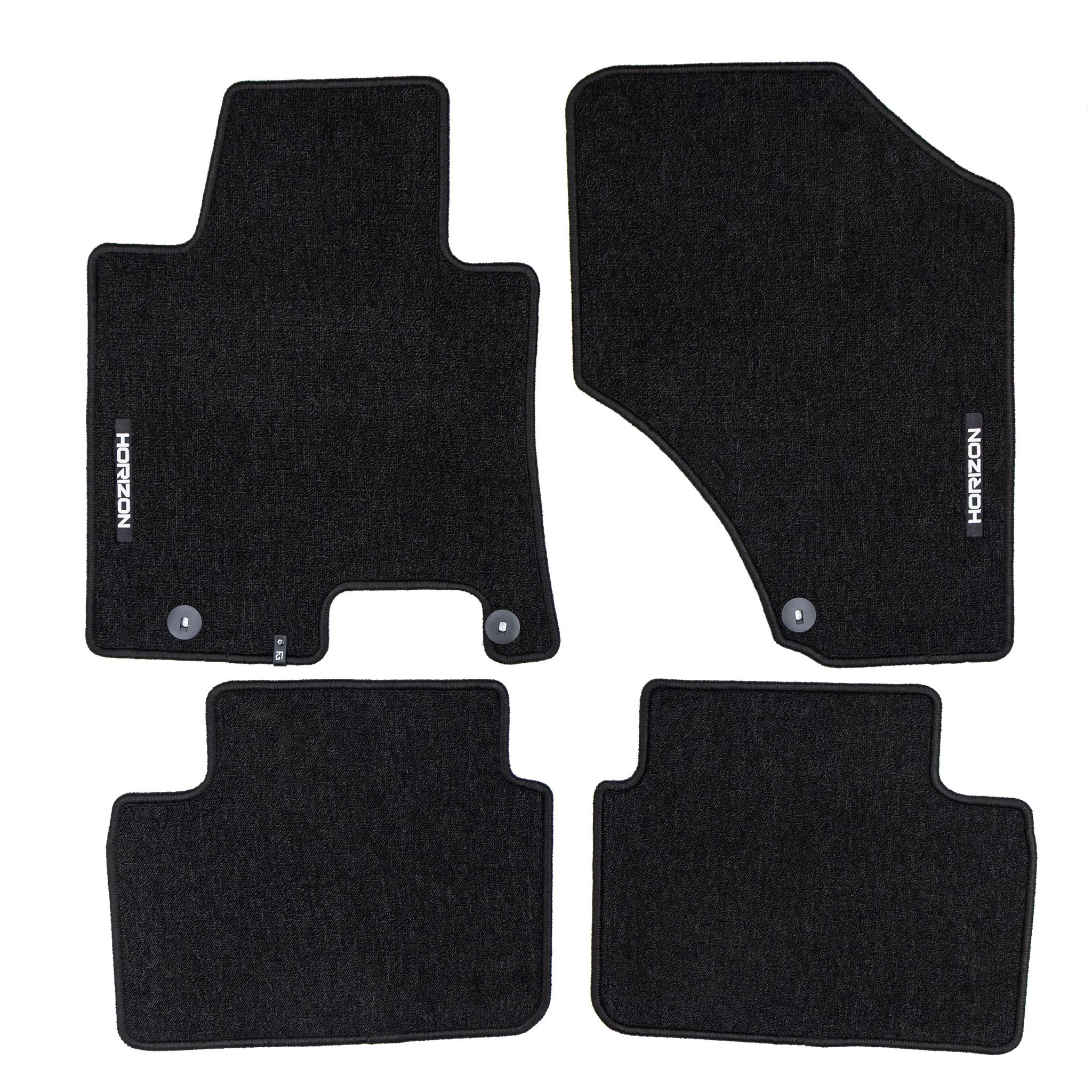 Tapis de Sol de Voiture pour Hyundai i30 III 2017-2026 Velours Durable Noir 4Pcs