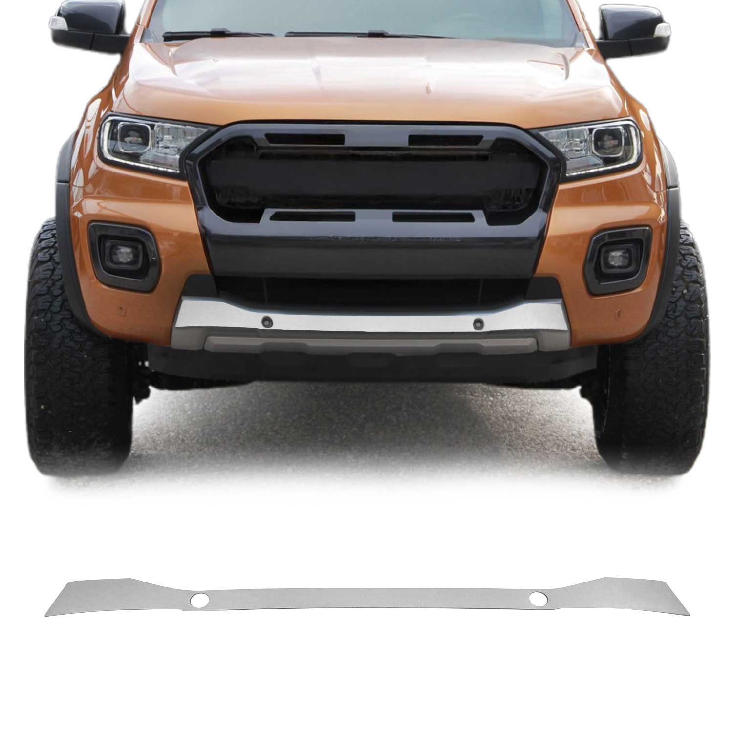 Garniture de Pare-chocs Avant pour Ford Ranger 2018-2022 Chromé