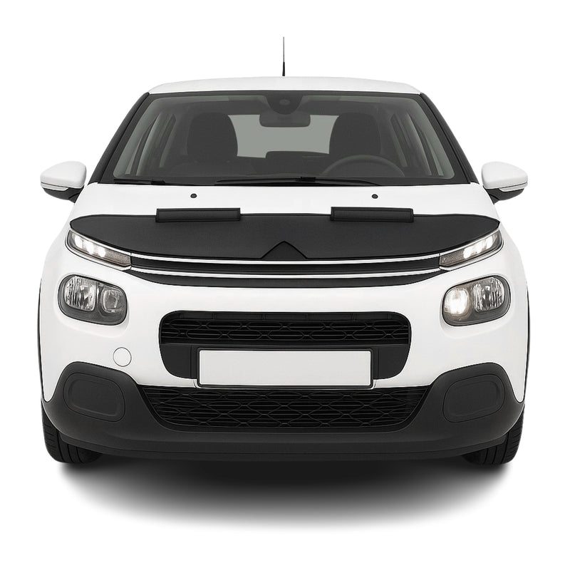 Protège Capot pour Citroen C3 2016-2024 Masque de voiture vinyle Noir