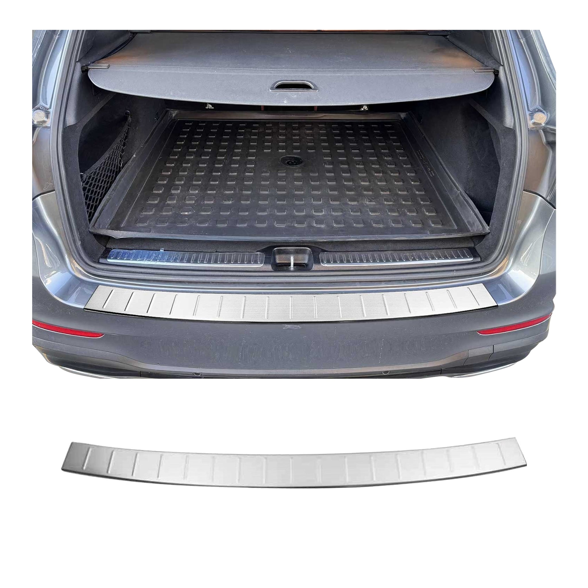 Protection de Pare-Chocs pour Mercedes GLC X253 2015-2022 Inox brossée