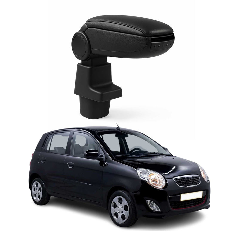 Accoudoir pour Kia Picanto Break 2011-2017 Vinyl Abs Noir