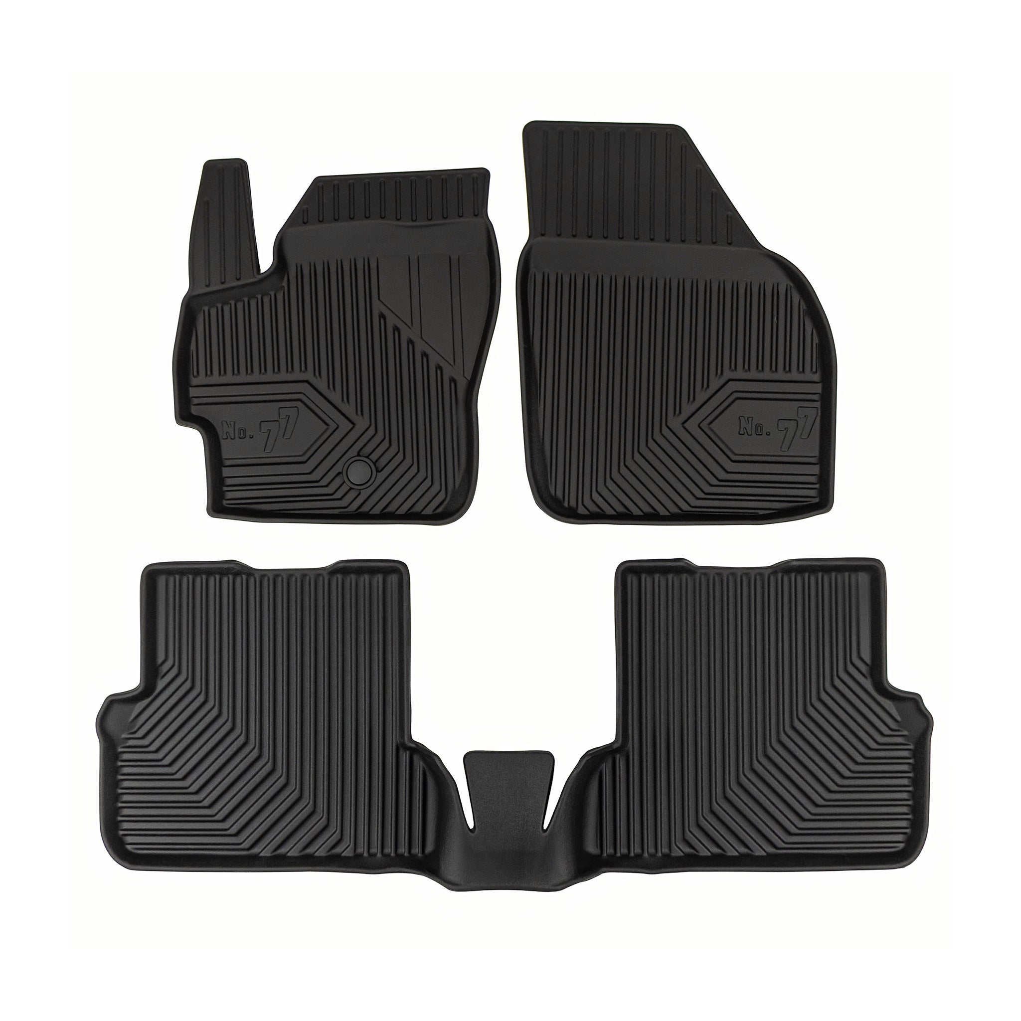 Tapis de Sol de Voiture pour Mazda 3 I 2003-2010 TPE Antidérapant Noir 3Pcs