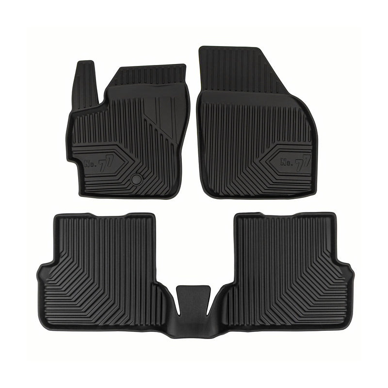 Tapis de Sol de Voiture pour Mazda 3 I 2003-2010 TPE Antidérapant Noir 3Pcs