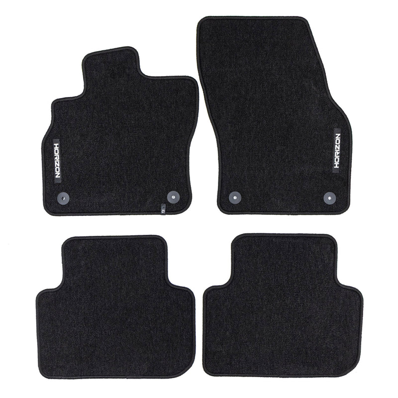 Tapis de Sol de Voiture pour Audi Q3 Sportback 2019-2025 Velours Noir 4Pcs