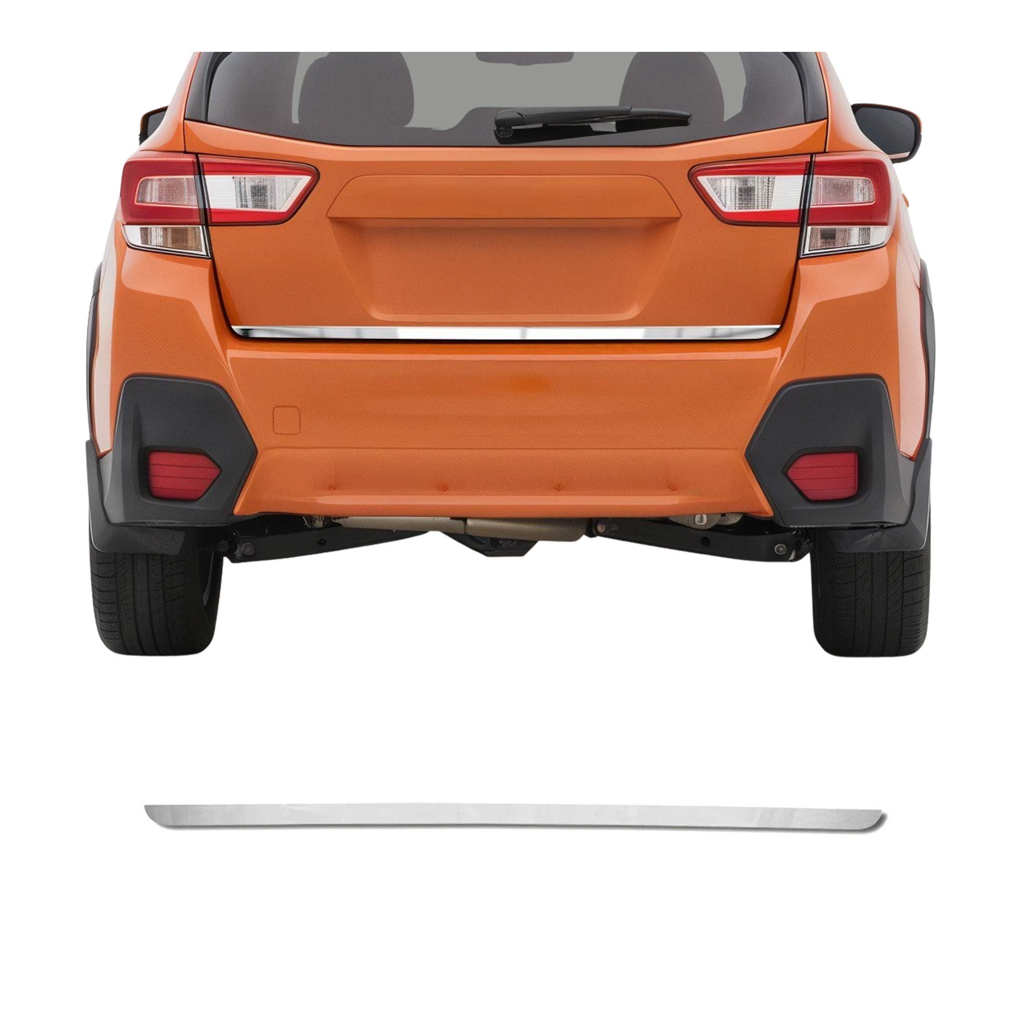 Garniture de Hayon Coffre pour Subaru XV 2017-2021 acier inox