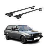 Barres de toit transversales pour VW Polo II 1981-1994 Alu Noir 2 pièces ABE