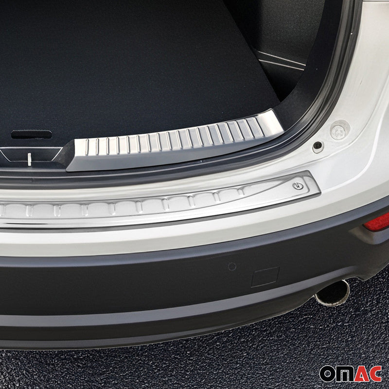 Kit Protection de Pare-Chocs arrière pour Mazda CX-5 2012-17 Brillant inox 3Pcs
